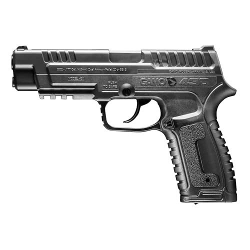 Gamo P-430 Dual Ammo CO2 Air Pistol - .177 Caliber Pellets and BBS - 495 FPS - Black