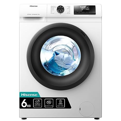 Hisense-WFQP6012EVM-Freestanding-6 KG-Front Load Durable Inverter Washing Machine