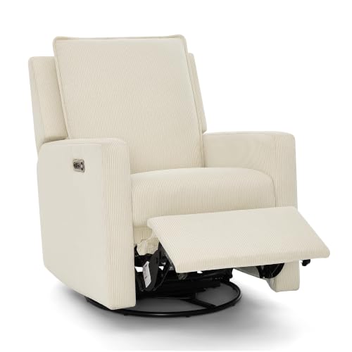 Image of Delta Children - babyGap Harlowe Power Recliner, Almond | Power Recliner with USB-A and Type-C Ports, Greenguard Gold Certified, Stain-Resistant Fabric, Oeko-TEX 100 Certified