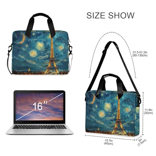 Bolso Maletín para Laptop 13-15.6 Pulgadas ALAZA Van Gogh miniatura 5
