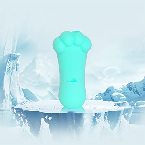 DmHirmg Ice Face Roller, Upgrated Ice Roller for Face and Eye, Facial Beauty Ice Roller Skin Care Tools, Food-Grade Leak-Proof Silicone Cube, Reusable Face Massage, Silicone Face Ice Mold for Face (Green)