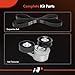 A-Premium Engine Serpentine Belt Drive Kit with Tensioner Compatible with Jeep WK2 Series Grand Cherokee 2004 4.7L, Grand Cherokee 2005-2006 3.7L 4.7L, XL Series Commander 2006 3.7L 4.7L