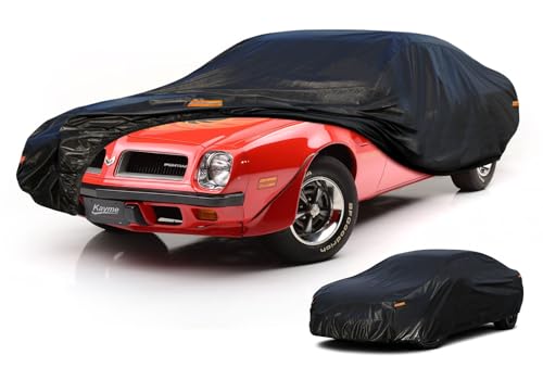 Image of Kayme 10 Layers Coupe Car Cover Waterproof All Weather [See Vehicle Size Chart for Accurate Fit] Heavy Duty Full Exterior Cover for Automobiles Sun Rain Snow UV Protection. Size C6 (See Size Chart)