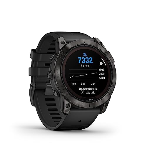 Image of Garmin Fenix 7X Pro Sapphire Solar, GPS Smartwatch with Touchscreen, 51 mm case Size, 24 /7 HRV, SPO2, ABC sensors, Climbro & PacePro, Health Snapshot, Underwater Heart Rate, Built-in Flashlight