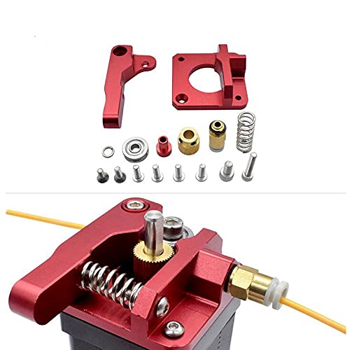Lysee 3D Printer Parts & Accessories - 50pcs Mk8 Red Remote Extruder for 3D Printer Parts Upgrade MK8 Full Metal extruder 3D Accessories Wholesale - (Size: Left)