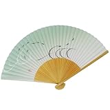 [おしゃれ kimono いろは] 紳士用扇子 扇子 白竹中彫 香り付き 目高 22.5ｃｍ