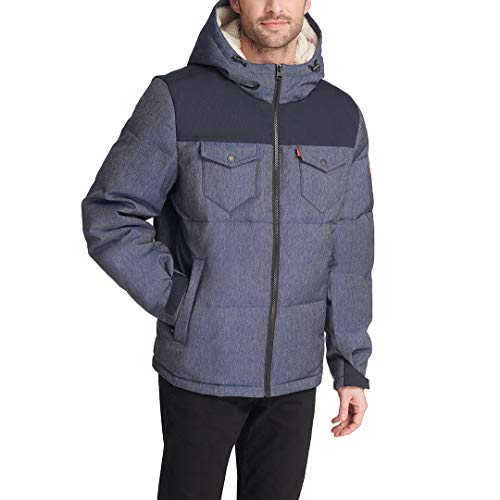 Image of Levi's Men's Performance Hooded Puffer Trucker Jacket (Regular & Big & Tall Sizes)