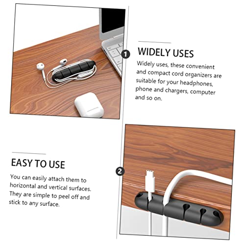 4pcs Clips Organizadores para Gestión de Cables de Escritorio miniatura 4
