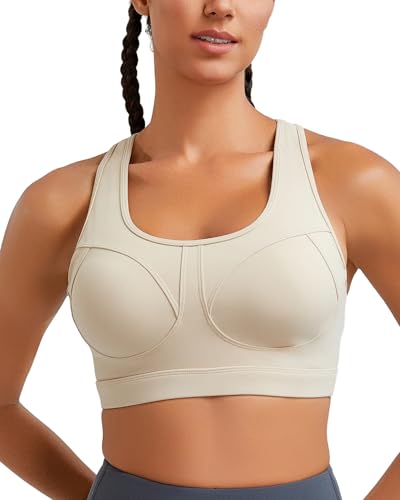 Image of RUNNING GIRL Sports Bras for Women High Support Moulded Cup High Impact Sports Bras Racerback Workout Running Yoga Bra