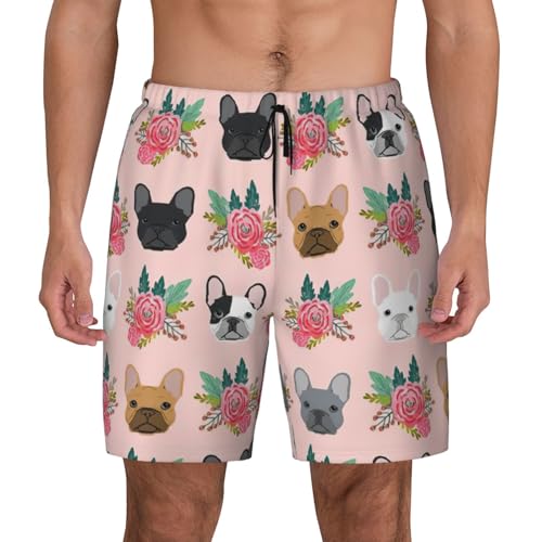 Short de bain bouledogue français pour vos sessions de surf et journées à la plage