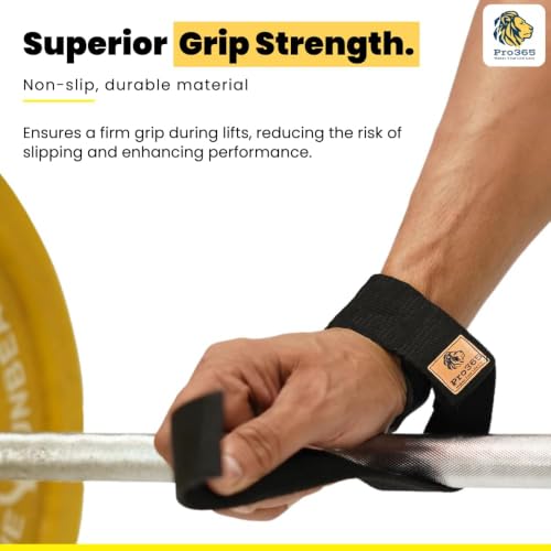 Image of PRO365 Ankle Straps & Lifting Straps Combo for Cable Machine | Gym Ankle Cuffs for Glute Kickbacks, Leg Workouts & Hip Training | Weight Lifting Wrist Straps for Deadlifts, Pull-Ups & Strength Training (Black, Pack of 4)