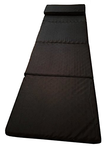 車中泊 トラック 敷布団 大型、中型兼用 │5つ折り高反発プロファイルマットレス│幅60cmx長さ230cm│表地:ポリエステル100% 裏地:ポリエステル100% 中心:高反発ウレタン│ワンボックスカー・キャンピングカーの車中泊 もしもの時の災害用寝具・