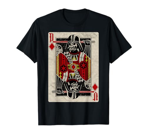 Star Wars Darth Vader Diamond Crinkled Playing Card Camiseta