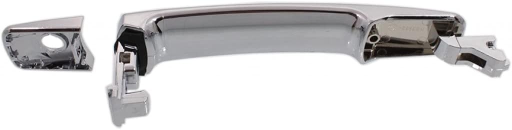 KarParts360 for Nissan Rogue Select 2014 2015 Exterior Door Handle Front, Driver Side Chrome | with Key Hole | Trim: S | NI1310126 | 80640CA012-PFM