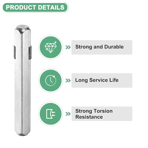 -Pack Door Knob Spindle, 5 x 0.3 Inch/ Iron Square Spindle 120 x 8 mm 1 - Bild 59 von 63