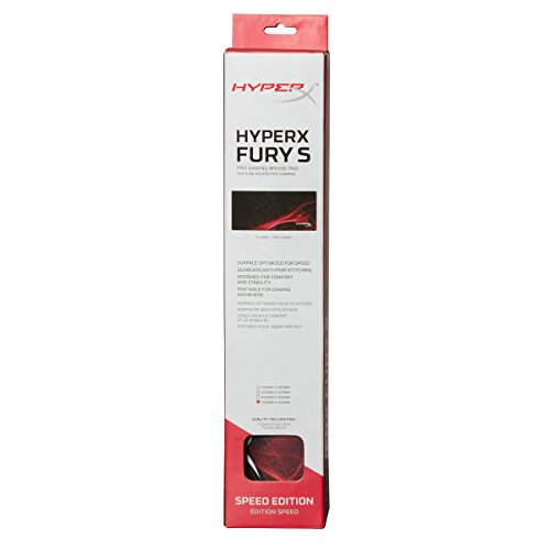 Mouse Pad Gamer Hyperx Fury S Speed Edition, Kingston, HX-MPFS-S-XL, Preto/Vermelho