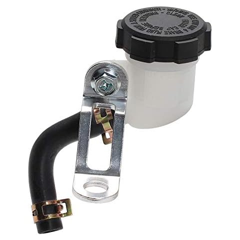 GIDIBII Universal Brake Clutch Master Cylinder Oil Fluid Tank Reservoir With Bracket And Rubber Tube Cover