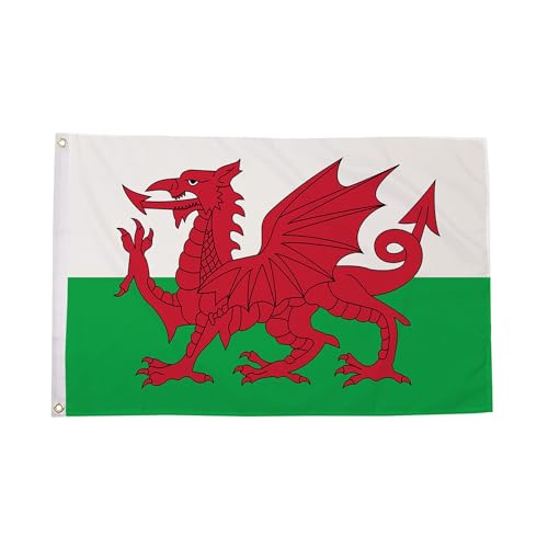 Flag Wholesaler Wales Flagge, Mehrfarbig, Large