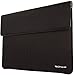 TECHGEAR Ultra Slim [Tweed Effect] Laptop Envelope Sleeve Case Cover with Pocket fits MacBook Air/Pro 13 Inch, Microsoft Surface Pro X/7/6/5 & other Tablets, Notebooks of similar size [ONYX]