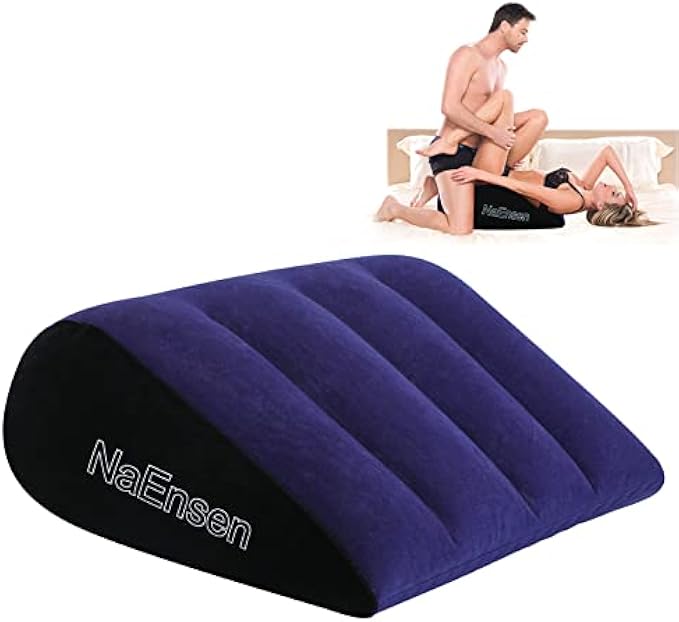 Sex Toys Pillow Position Cushion Triangle Inflatable Ramp Furniture Couples Toy Positioning for Deeper Position Support Pillow Men Women for Couples