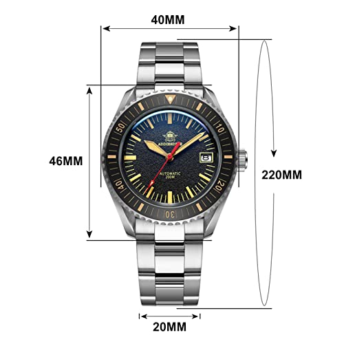 Addiesdive Scuba Diver Watches For Men Automatic Waterproof 200 Meters Nh35A Ceramic Bubble Mirror Synthetic Sapphire #TOP4