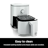 Ninja 2-Quart Compact Air Fryer With Multiple Cooking Functions, Healthy Oil-Less Frying, Easy-To-Clean Nonstick Basket, Perfect For Small Meals, Snacks, And Quick Healthy Recipes (White)