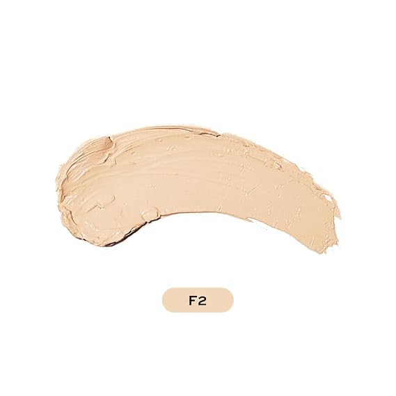 Makeup Revolution Fast Base Stick Foundation, Contour & Highlight, Flawless Skin & Matte Finish, F2 for Fair Skin Tones with Yellow Undertone, Vegan & Cruelty-Free, 0.21 Oz