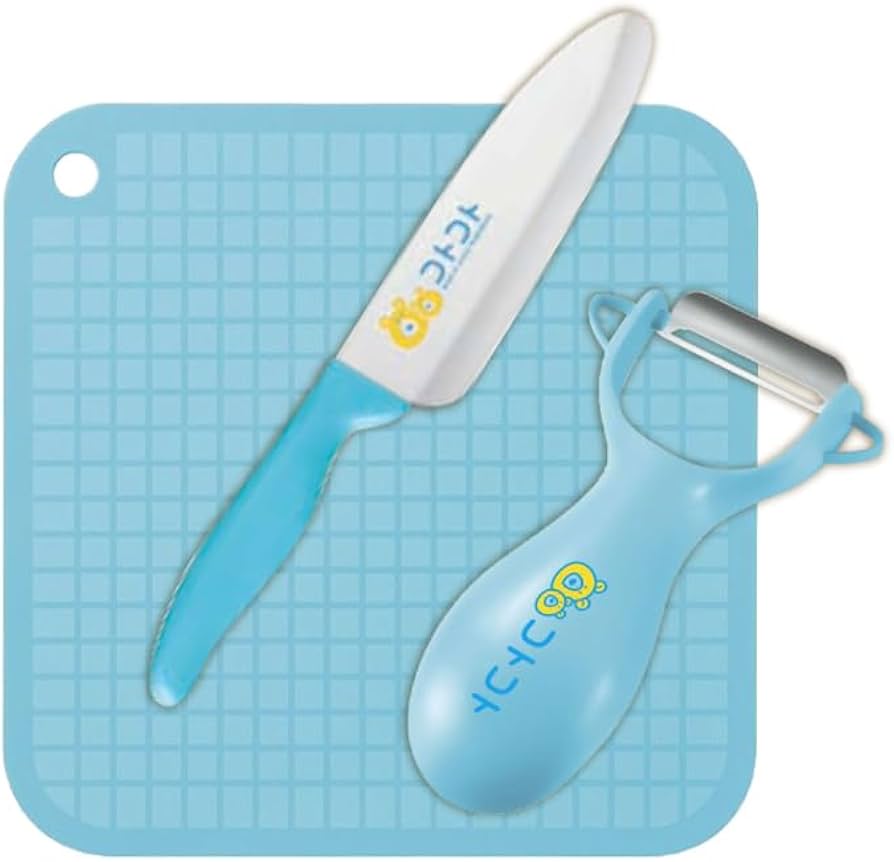 Amazon | 子供包丁 燕三条製 お手伝いセット まな板＆ピーラー付き