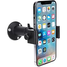iTODOS Wall Mount Phone Holder Bracket with 360Adjustable Mount for iPhone/Nexus/LG Smart Phones and GPS Navigator,Compatible with 3.56.5inch Width
