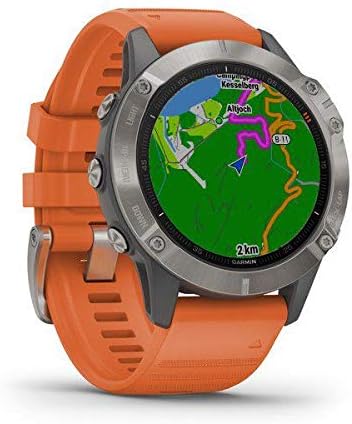 Garmin Fenix 6, Premium Multisport GPS Watch, Heat and Altitude Adjusted V02 Max, Pulse Ox Sensors and Training Load Focus, Silver with Black Band - 1
