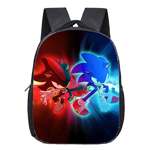XINFA Sonic Mochila Super Shadow para niños  escolar para y niñas primaria de guardería