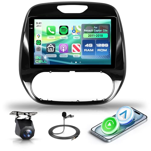 Autoradio Android Clio Captur 2011-2018 avec Carplay Android Auto et WiFi