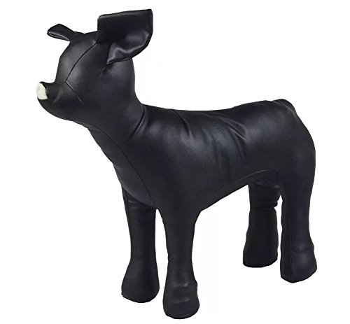 Vedem Standing Leather Dog Mannequin (M, Black)