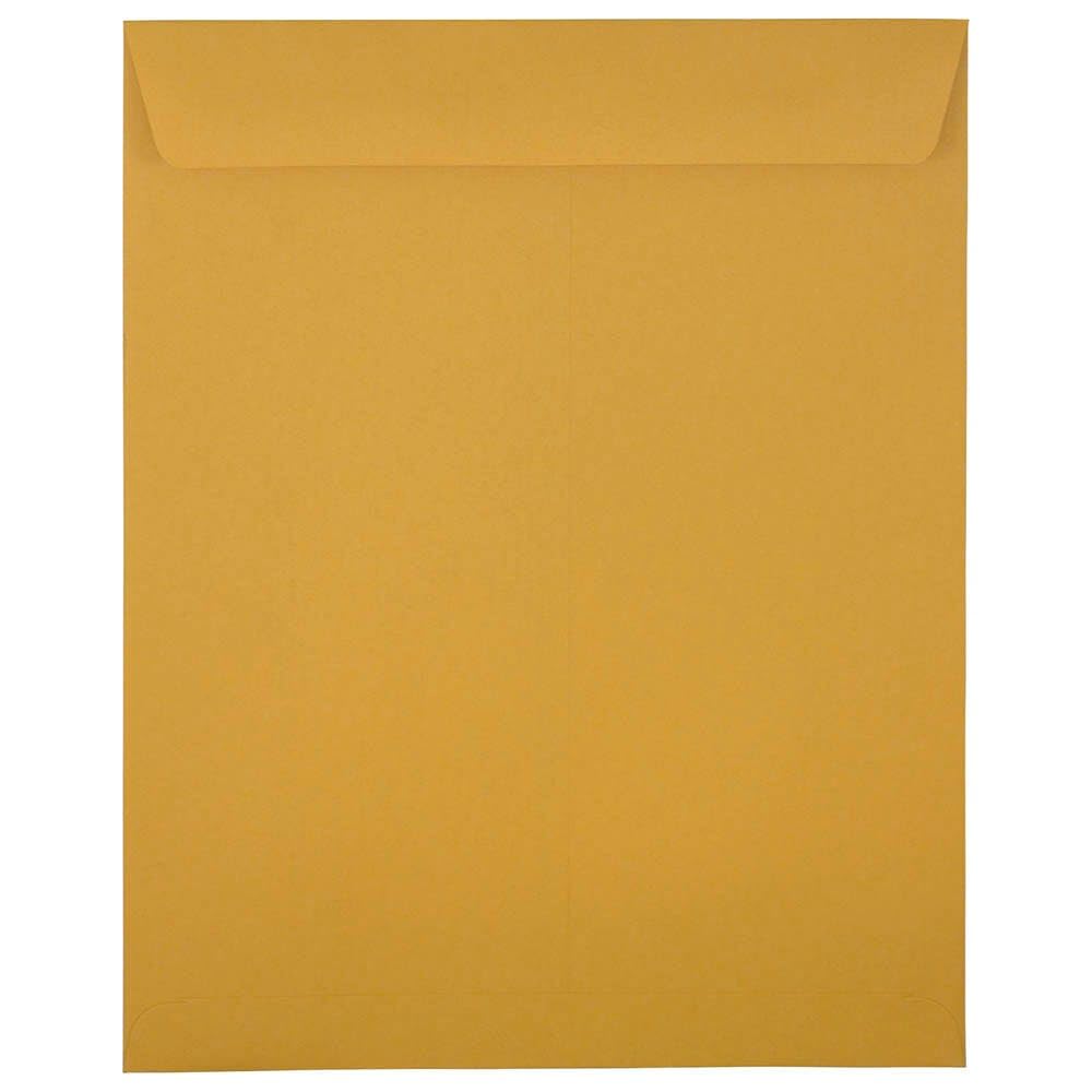 JAM PAPER 11 1/2 x 14 1/2 otwarte koperty handlowe - brązowe Kraft Manila - 50 sztuk w opakowaniu