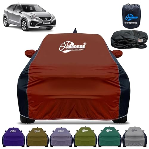 Image of Car Cover for Maruti Baleno New All-Weather & Scratch Protection with Mirror & Antenna Pockets | Washable Fabric | Custom Fit | Premium Multicolor | We Send Any One Color from Showing Image