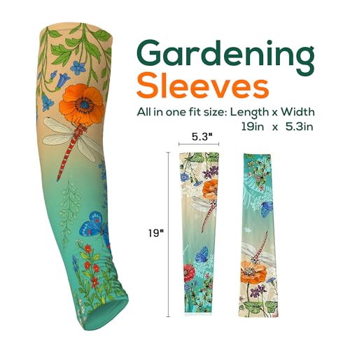 ECLAT-ASU Cooling Arm Sleeves for Gardening– UV Sun Protection, Scratch Resistant Farmer Defense, Ideal for Gardeners, Outdoor Work & Cooking
