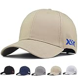 [Andeor] キャップ メンズ 大きいサイズ 帽子 コットン100%・特大60-65cm・専門機関UPF50+測定済み キャップメンズ 深め 紫外線対策 日よけ 型崩れない 無地 シンプル 人気 おしゃれ かっこいい 野球帽 アウトドアなどに 調整可能 男女兼用 (JP, 数字サイズ, 65.0 cm, Type3-カーキ)