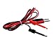 Tekpower TL18 Banana Plugs to Minigrabbers Test Leads, 38 Inches, 2 Sets per Pack