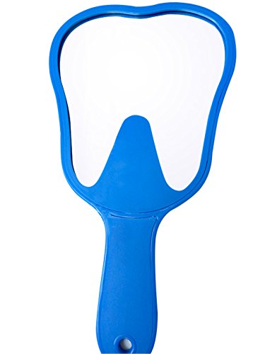 APHRODITE Office Hand Chairside Molar Tooth-shaped Patient Face Mirrors Plastic (Blue) (B07331SMFK) Amazon Price History, Amazon Price Tracker