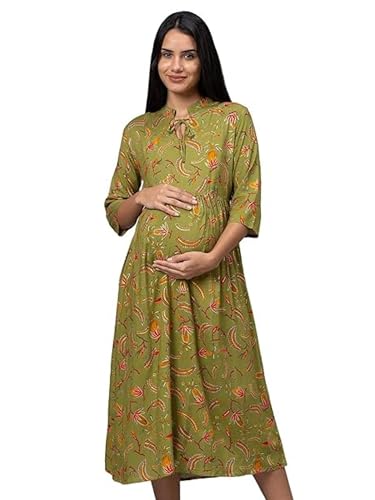 Image of AV2 Women's Rayon Relaxed Fit A Line Maternity Wear