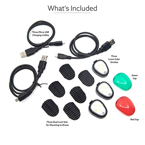 Lume Cube Strobe | Anti-Collision Lighting for Drone | 3 Pack | Drone Strobe | FAA Anti-Collision Light | Made for Any Drone | DJI Mini, Mavic, Phantom, Inspire, Matrice - Thumbnail 3
