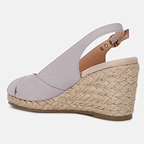 Gihubafuil Women’s Platform Wedges Sandals Open Toe Buckle Slingback Espadrilles Cross Band Slip-On High Heels #TOP5