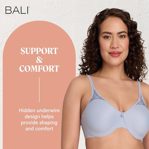 Image of Bali Women's Minimizer Bras for Women - Passion for Comfort Underwire Bras - Adjustable Support, Plus Size Women
