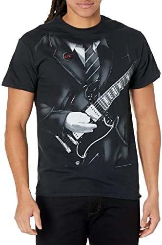Liquid Blue Men's Ac/dc Angus Young Suit Jacket Short Sleeve T-Shirt
