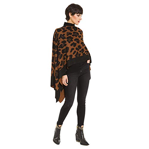 MIMOSITO Women's Shawl Wrap Poncho Ruana Cape Cardigan Sweater Open Front for Fall Winter4