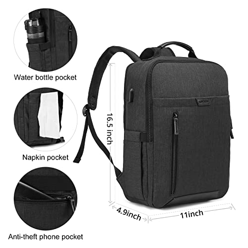 LOVEVOOK-Laptop-Backpack-for-Women-Men-156-InchTravel-Backpack-for-Women-FashionBackpack-Purse-Laptop-Bag-Work-Bag-BookbagsNurse-Teacher-College-School-BackpackBack-Pack-with-USB-PortBlack