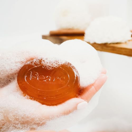 Image of Pears Pure and Gentle with Glycerin and Naturals Oils - Amber for Unisex - 4.4 oz Bar Soap (Pack of 2)