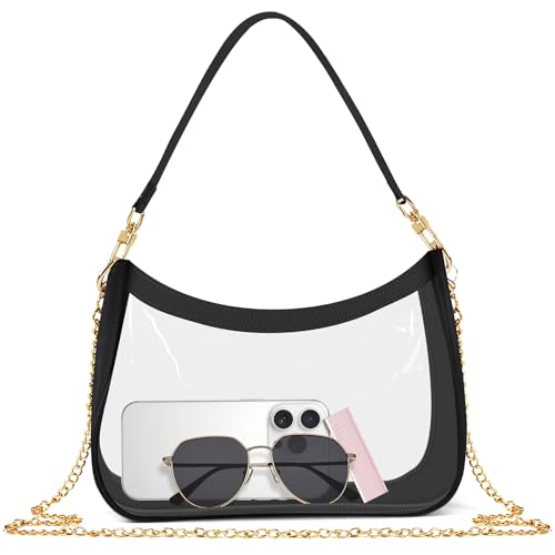 Clear Bag for Stadium Events, Clear Purses for Women Stadium Crossbody, Checkered Concert Bag Shoulder Handbag