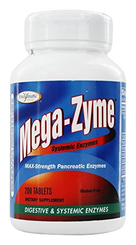 Enzymatic Therapy Mega-zyme, 200 Tablets (2 Pack)