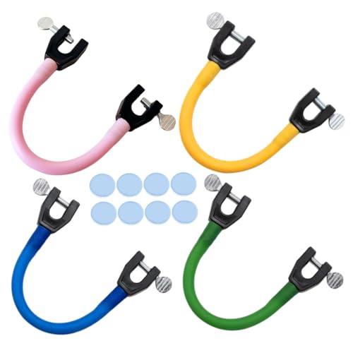 Ski Clips to Hold Skis Together, 4Pcs Portable Ski Tip Connector Skiing Training Wedge Aid for Winter Beginner Training Sporting_Goods..